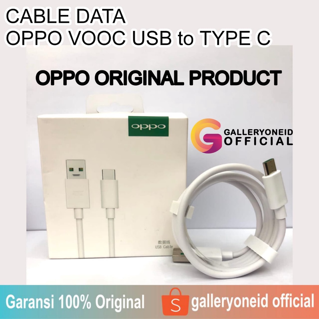 Kabel Data Oppo VOOC 6A USB Type C Original 100% Super Fast Charging
