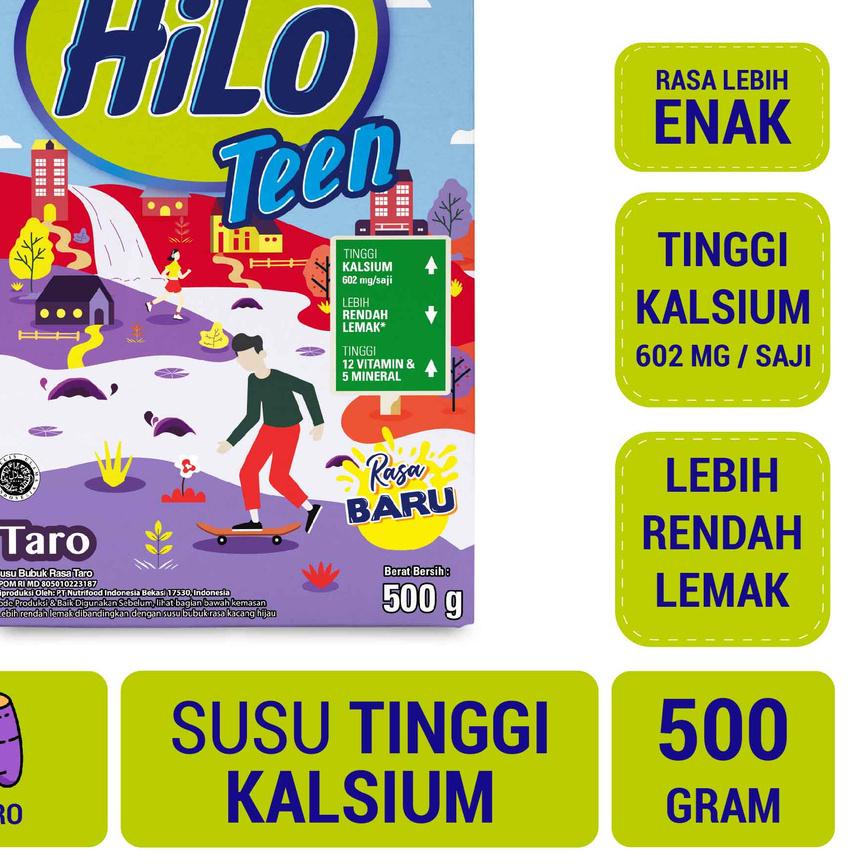 

✨Original✨ HiLo Teen Taro 500 gr - Susu Tinggi Kalsium !!