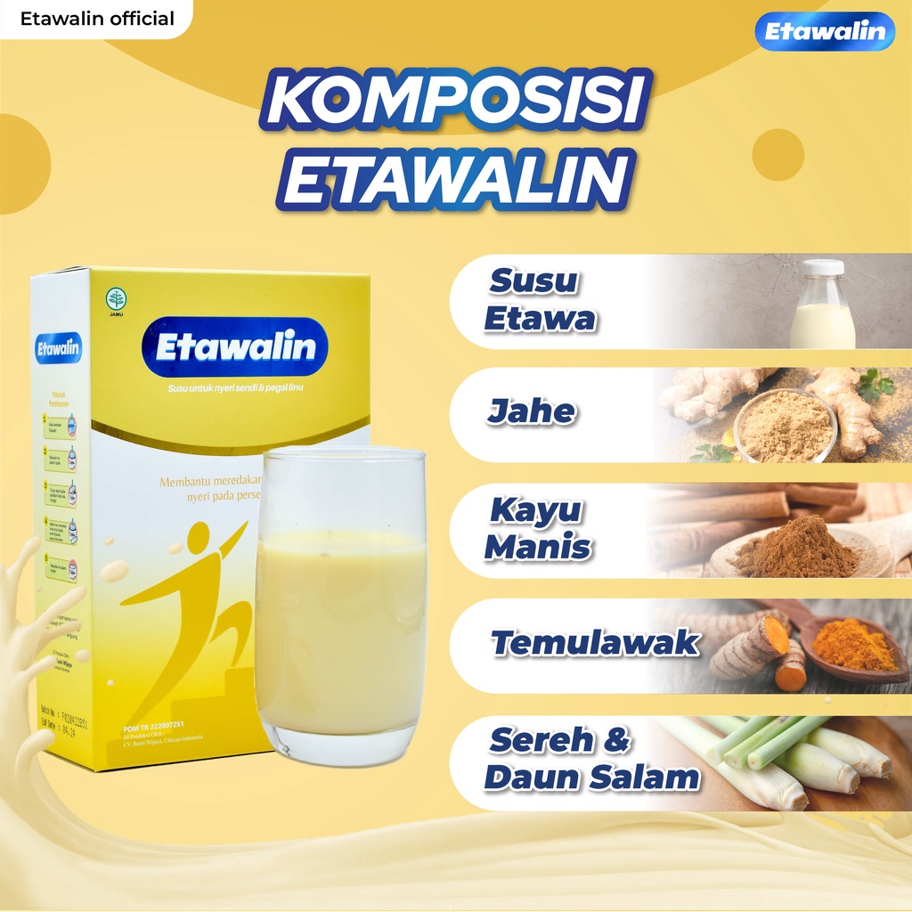 Etawalin Susu Etawa Herbal Asam Urat Original 1 Box