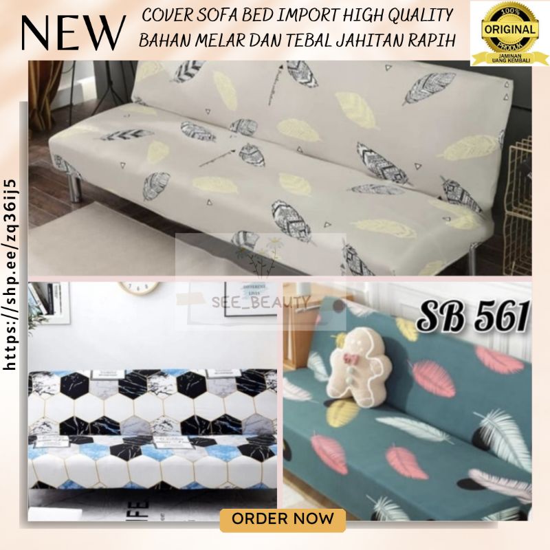 SEETM20 COVER SOFA BED MOTIF COVER SOFA SARUNG SOFA BED ELASTIS COVER SOFA INOAC IFORMA SOFA TAMU FASIA - Cover SOFA BED Sarung SOFA BED stretch elastis NAVY RECTANGLE cover (sarung sofa bed)hanya sarung nya ✅BISA COD✅ COVER SOFA BED ELASTIS / SARUNG sofa