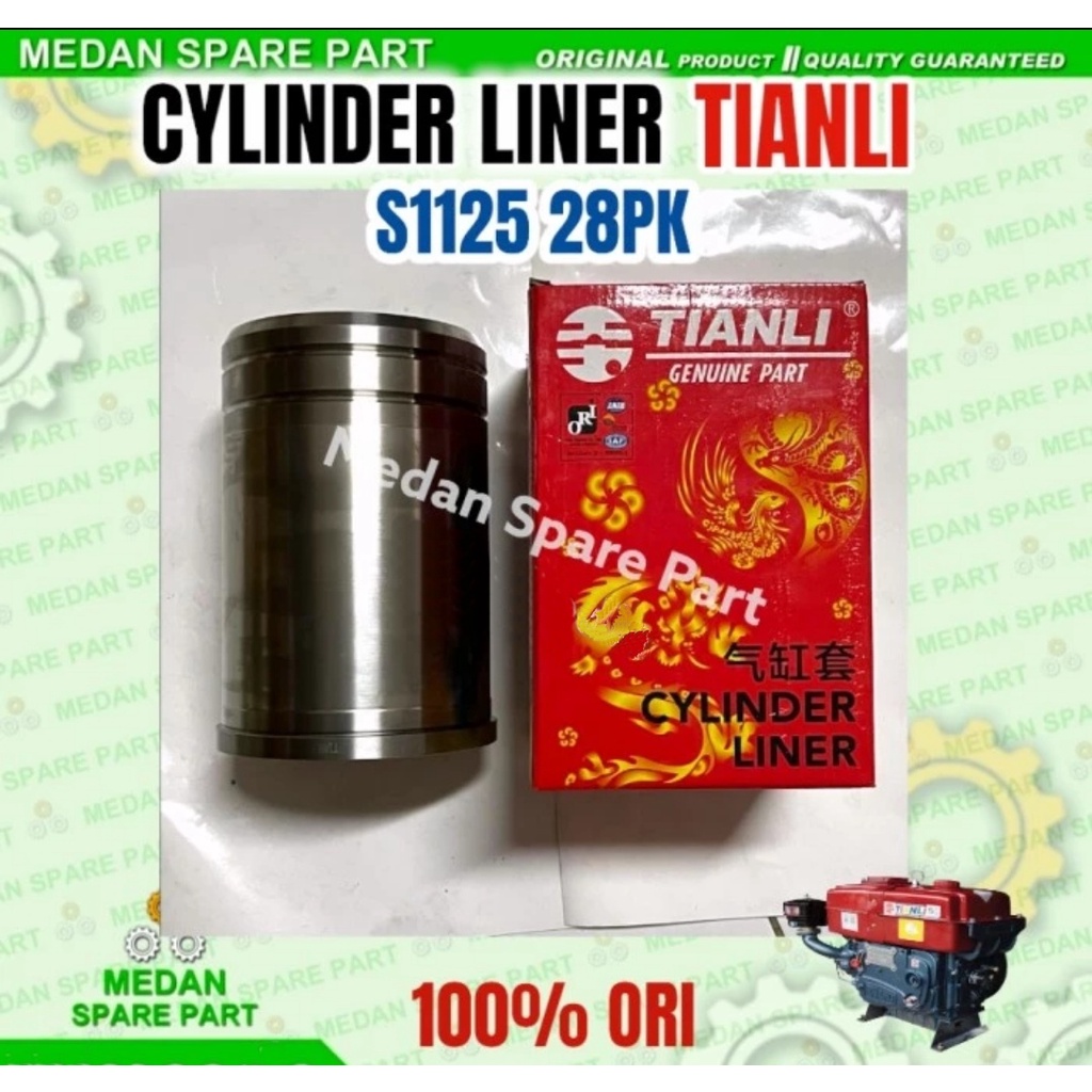 S1125 Tianli cylinder liner foring boring mesin diesel Tianli S1125 28pk