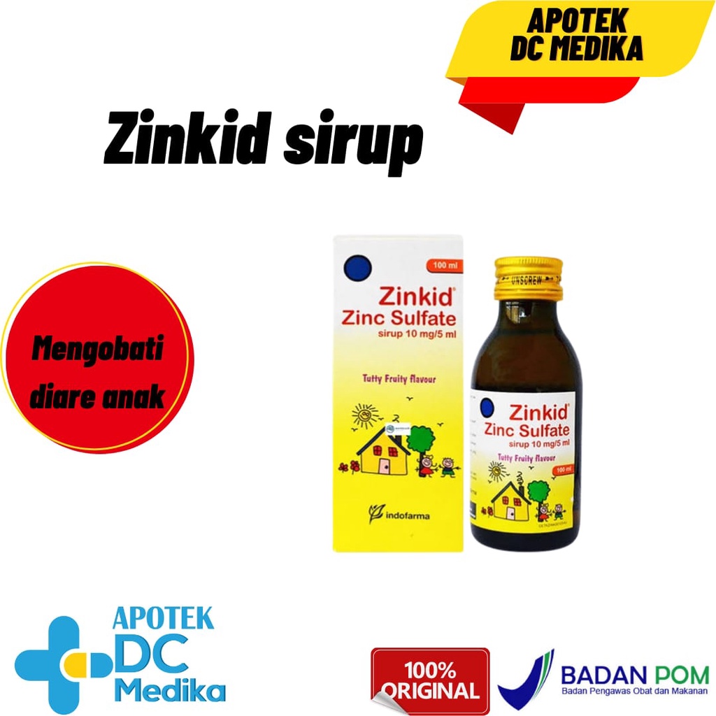 ZINKID SIRUP100ML/DIARE/ANAK