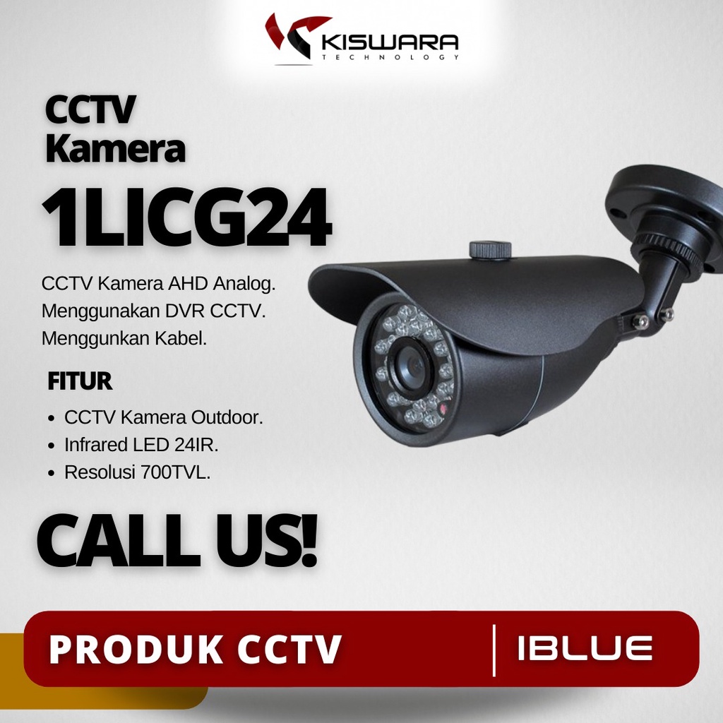 iBlue Kamera CCTV Outdoor SONY 960H 700TVL 24IR - 1LICG24SHE