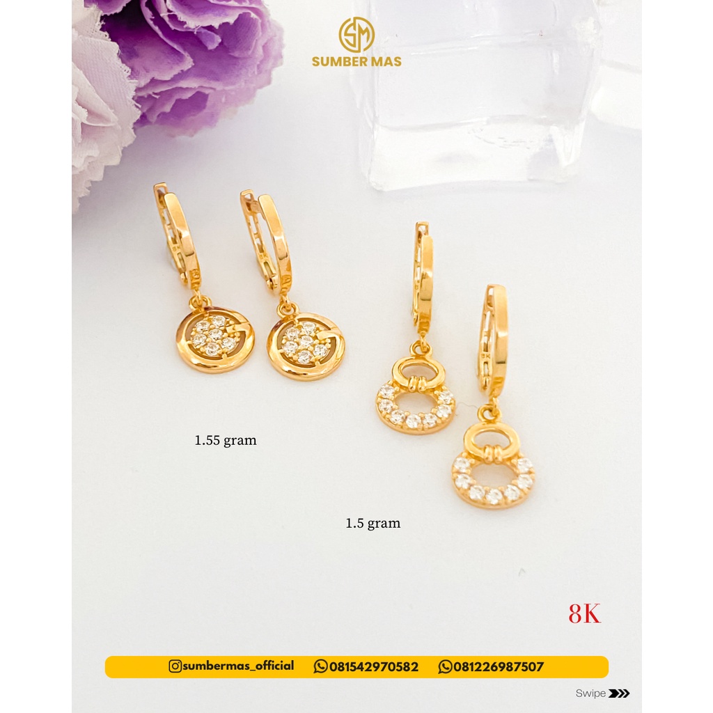 ROL*X &amp; BAG EARINGS 8K - SUMBER MAS