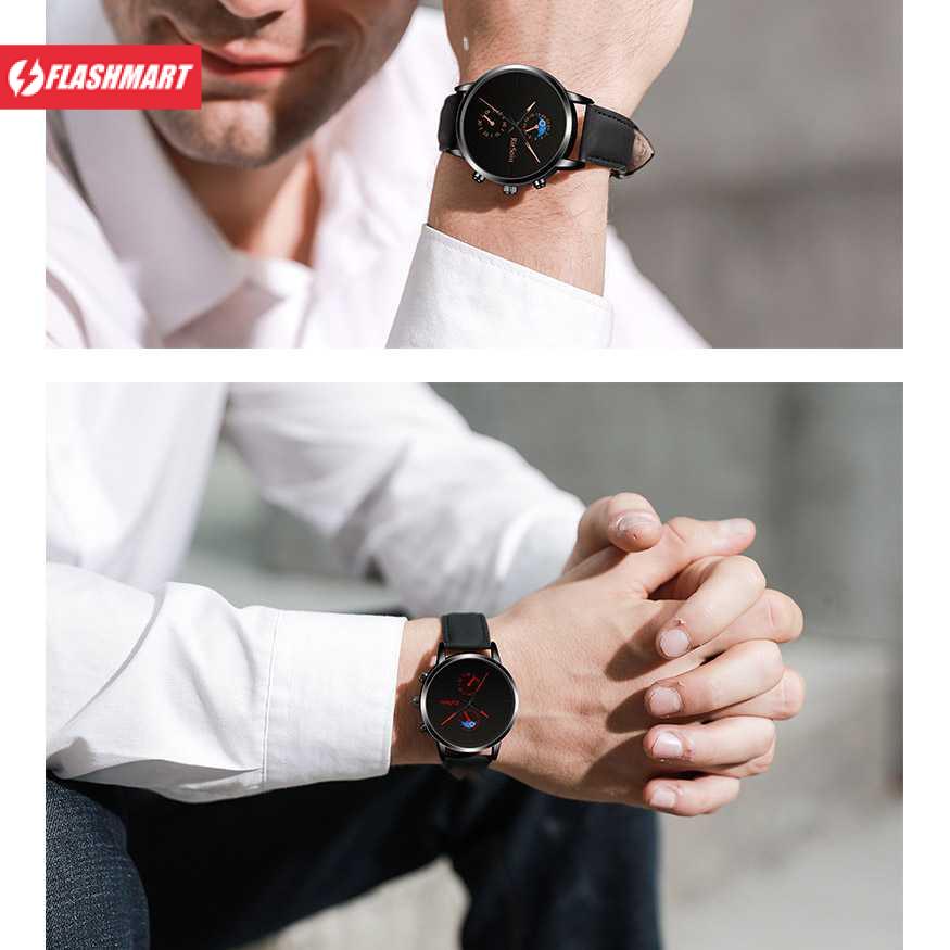 Flashmart Jam Tangan Analog Elegan Pria - RS0022