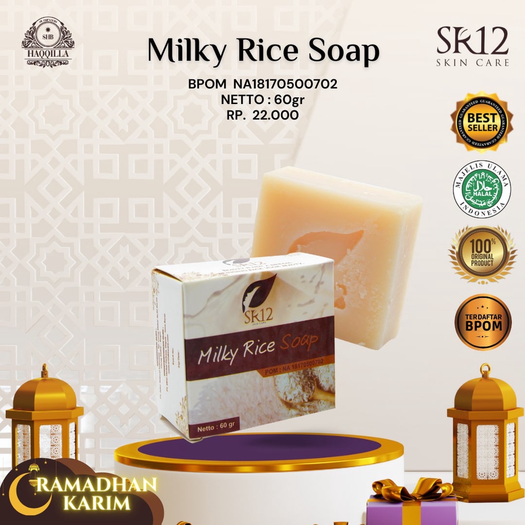 

SR12 MILK RICE SOAP / SABUN BERAS SUSU /HERBAL