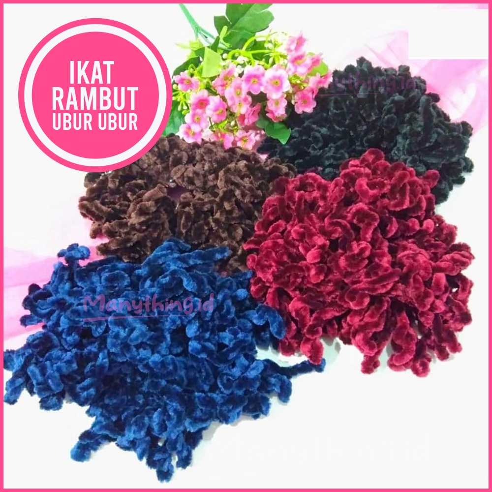 Kunciran Ubur-Ubur Ukuran BERJUNTAI / Ikat Rambut Scrunchie Cendol / Cepolan Hijab KUNCIRAN CENDOL CEPOL CENDOL