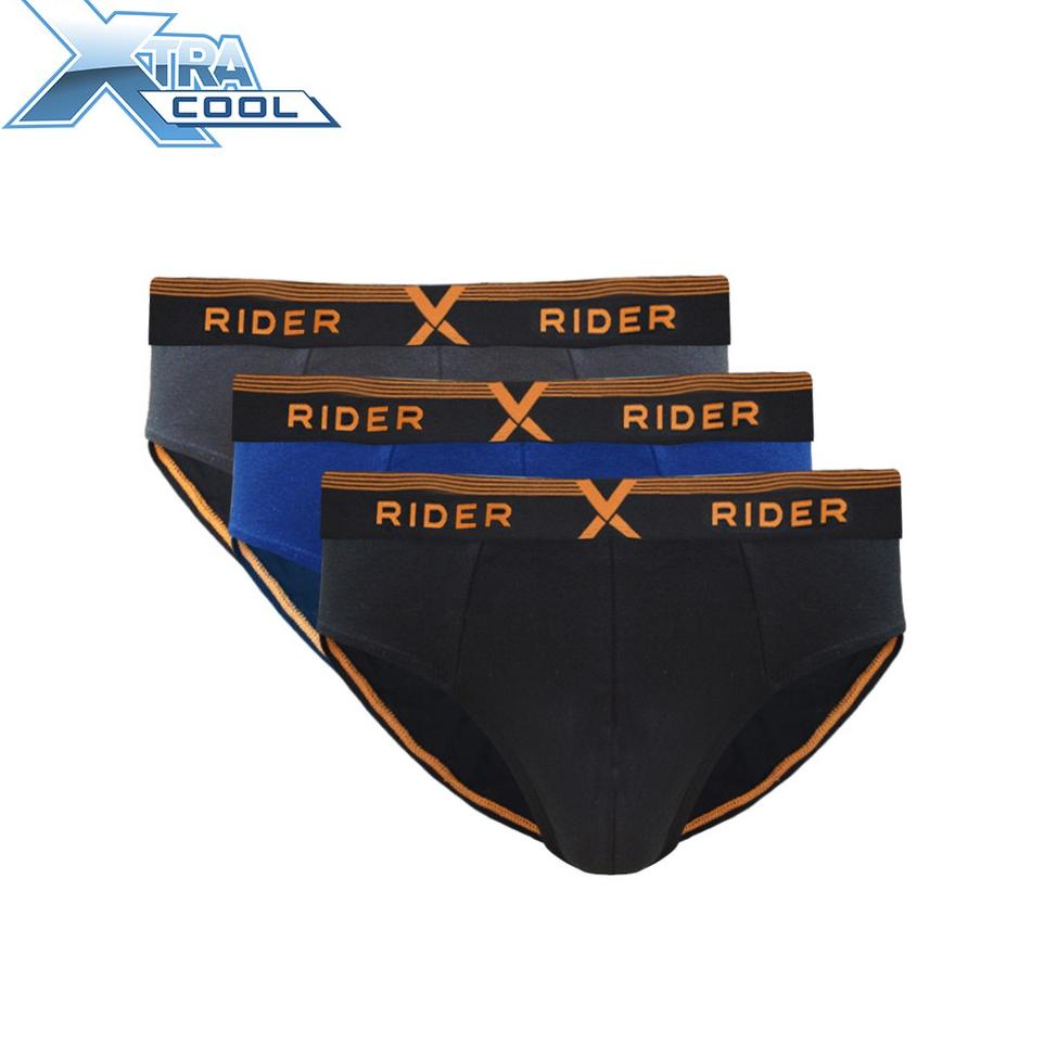 MURAH MERIAH Rider Xtracool R881B Celana Dalam Pria Mini Brief (3 Pcs in 1 Box)