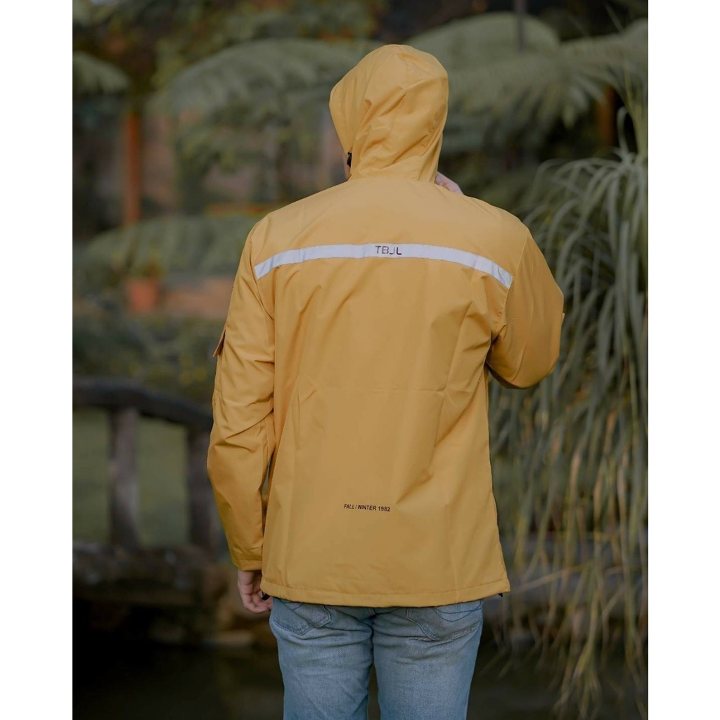 Kuning List Jaket Outdoor The Bojiel Nasa Jaket Parasut Jaket Pria Jaket Outdoor Jaket Windbreaker