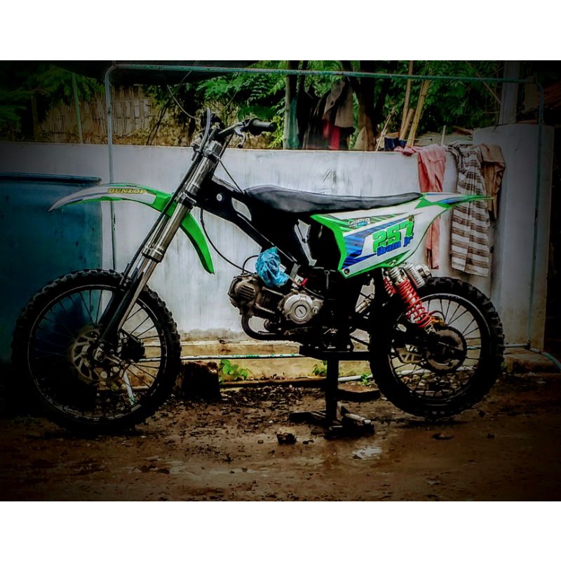 frem /rangka +  tangki gtx bebek standart body kx 85