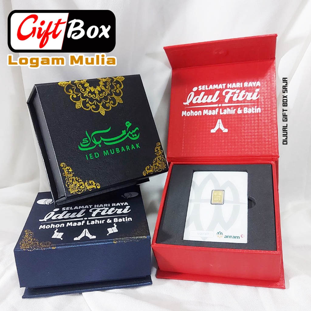 Gift Box LM Idul Fitri Hadiah Kado Hampers Lebaran untuk Antam dan Emas Lainnya - Kotak Emas