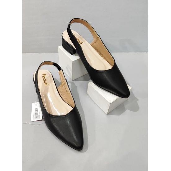 TERPERCAYA Sandal Wanita Hak 3 cm Fladeo Tali Belakang