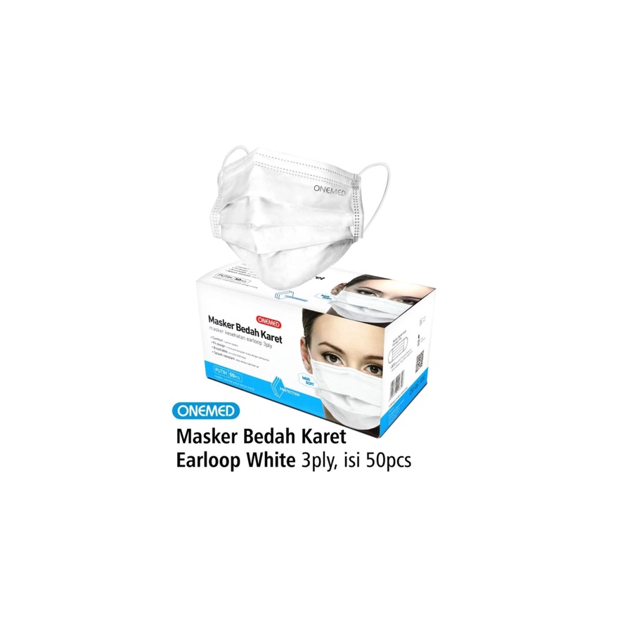 Masker earloop 3 ply