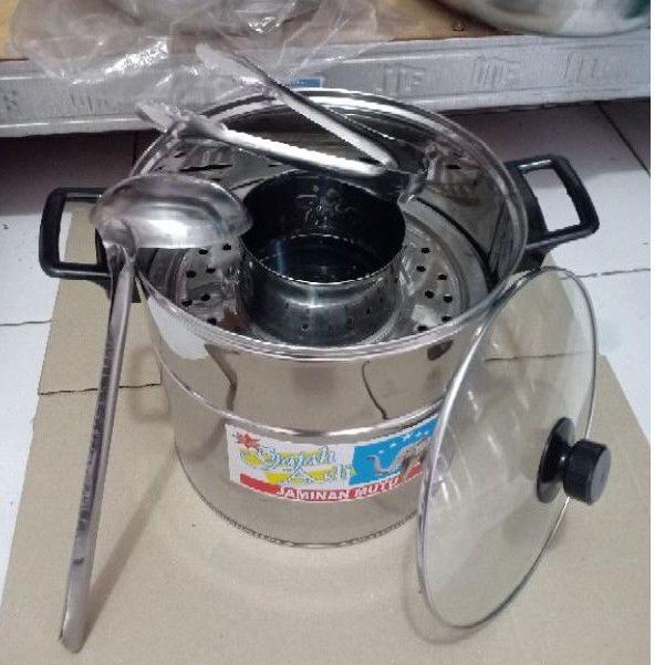 SIAP KIRIM dandang bakso tutup kaca 24 26