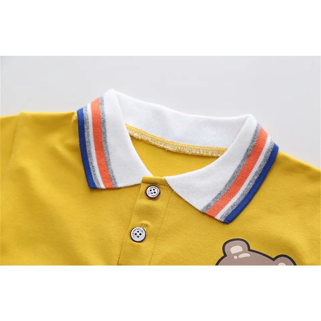 PROMO-SETELAN BAJU ANAK LAKI-LAKI 1-5 TAHUN BAJU ANAK POLO BEAR DENIM FASHION ANAK LAKI-LAKI