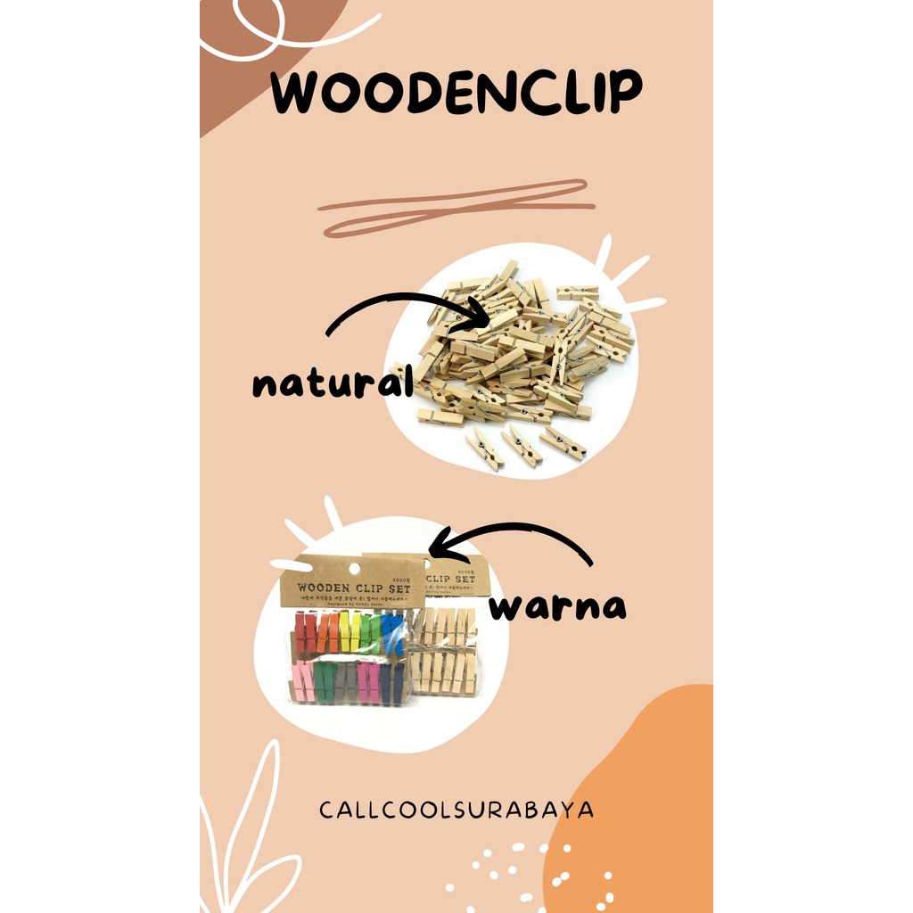 PROMO NEWS Wooden clip size 2,5cm