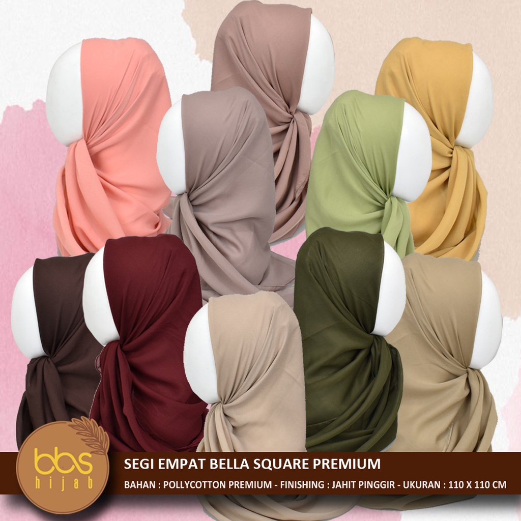 BELLA SQUARE PREMIUM SEGI EMPAT DOUBLE HYCON JAHIT PINGGIR SEGI EMPAT POLYCOTTON POLOS SEGI EMPAT FINE SEGI EMPAT PALIN