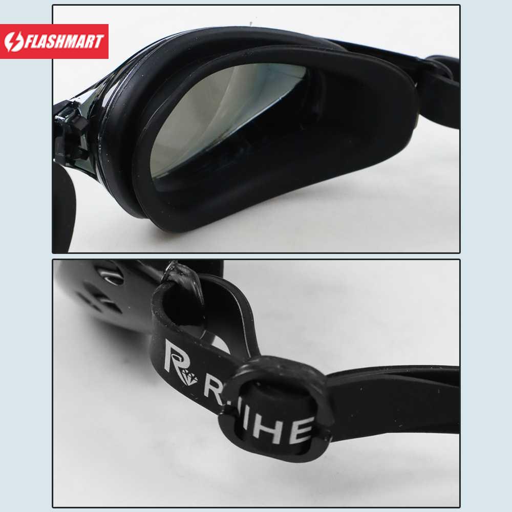 Flashmart Kacamata Renang Coating Mirrored Anti Fog UV Protection - RH6100