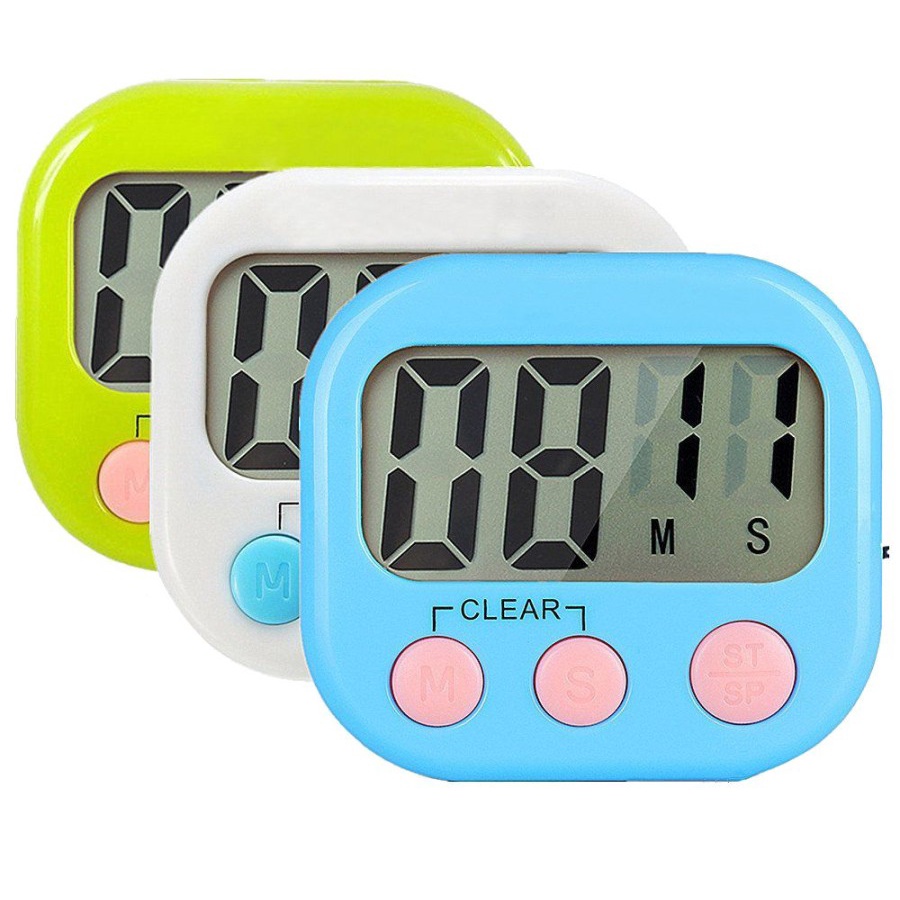 TIMER DIGITAL KITCHEN COOKING CLOCK LOUD ALARM MAGNET JAM DAPUR MASAK KUE OVEN