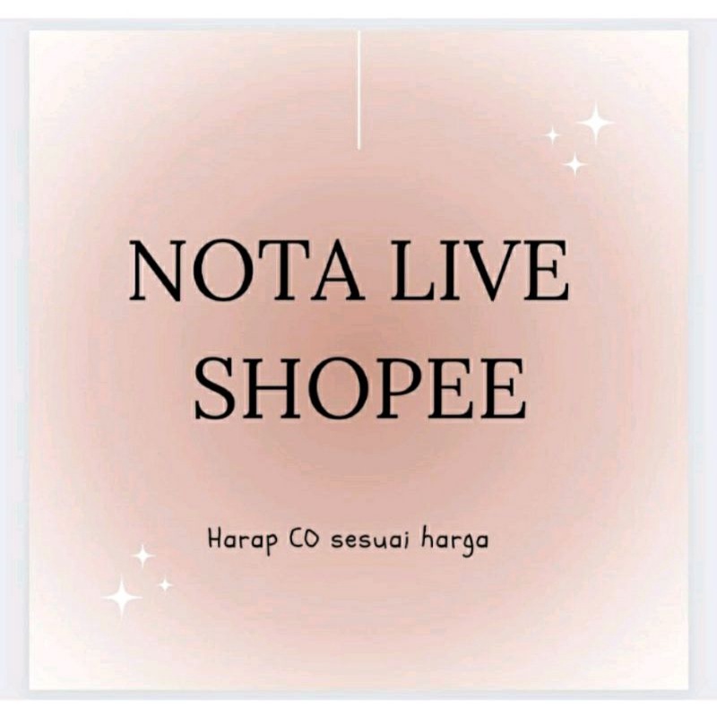 Nota live shoopee