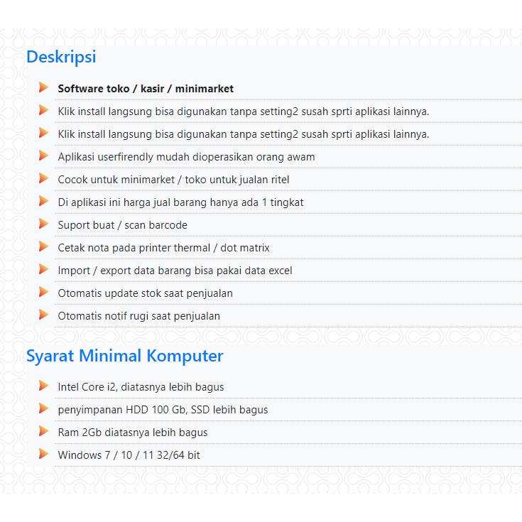 Software Minimarket iB Minimar 3 Lisensi Original Aplikasi Kasir Accounting Full Paket