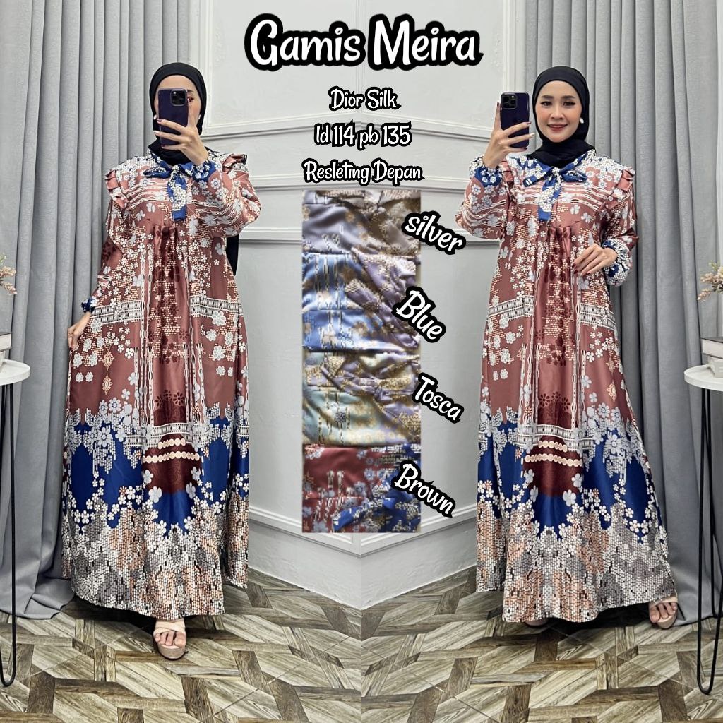 GAMIS PREMIUM LEBARAN GAMIS AURORA MAXMARA LUX GAMIS / GAMIS ARMANY / SILK MOTIF / BAJU WANITA / DRESS WANITA