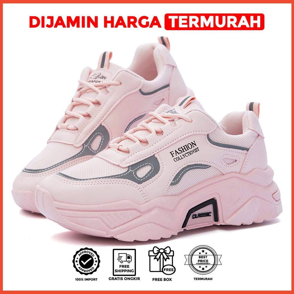 Bayar Ditempat LUXUS TIFFANY SEPATU SNEAKERS PAMELO FASHION IMPORT KOREA ULZZANG - LX226 murah