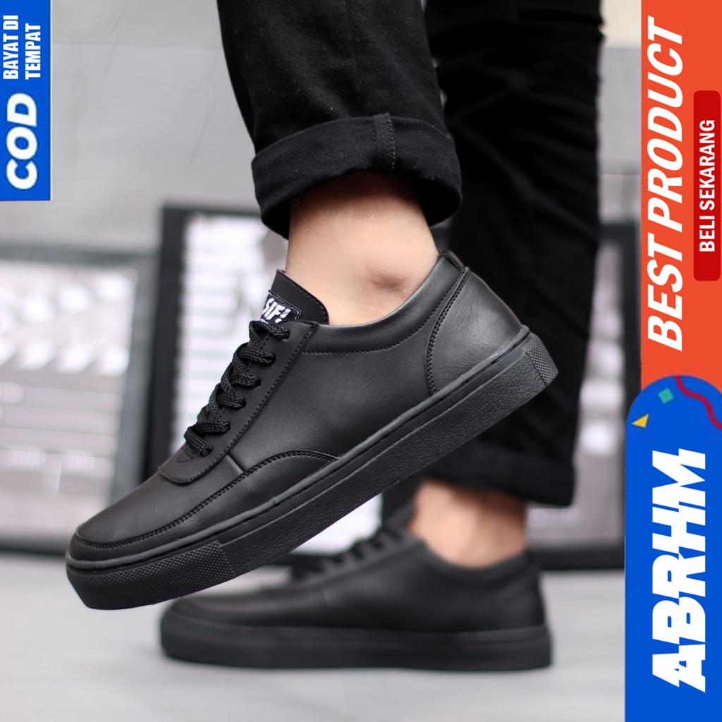 ABRHM River- Sepatu Sneakers Casual Pria Hitam