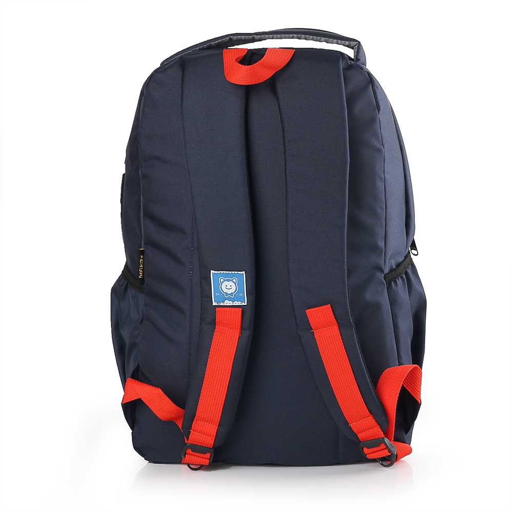 Tas Ransel Anak Infikids Original Backpack Premium Warna Navy Bahan Cordura