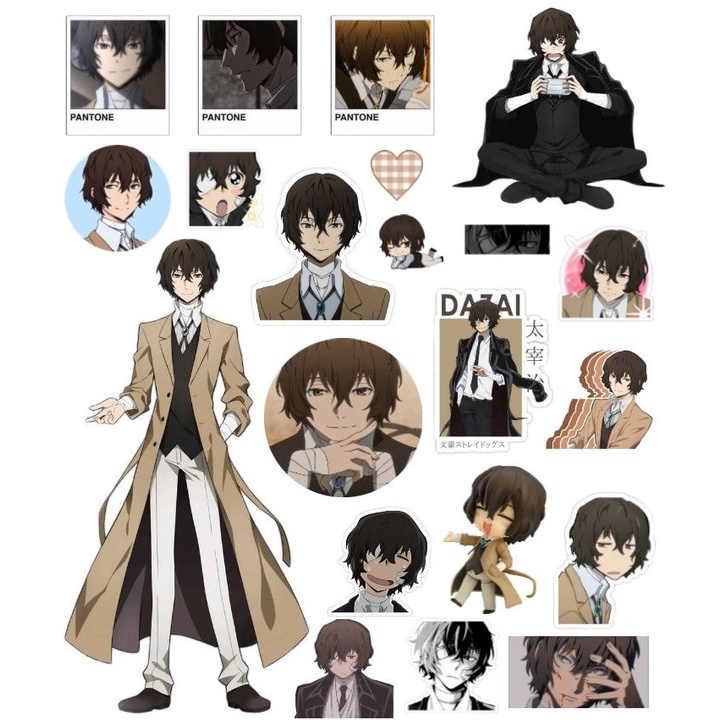 

(COD) Sticker OSAMU DAZAI BUNGOU STRAY DOGS anime journaling custom aesthetic manga