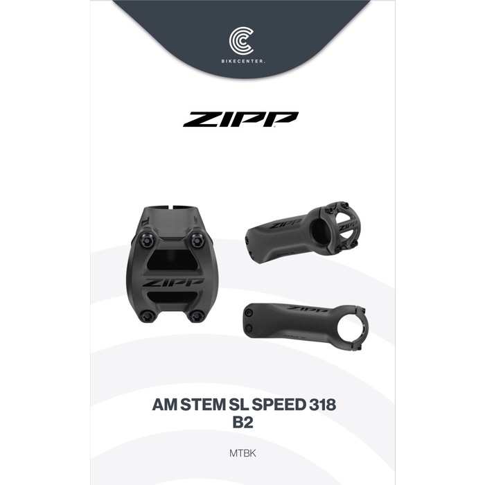 Terlaris Zipp Stem Sl Speed Carbon 318 6 Degree Black
