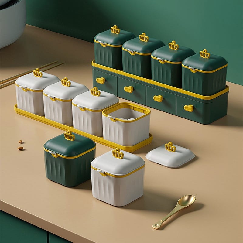 UNIK#TBUM24 Tempat Bumbu Set / Tempat Bumbu Dapur / Tempat Rempah / Tempat Rak Dapur