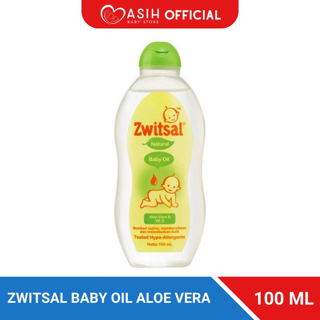 Zwitsal Baby Oil Natural with Aloe Vera &amp; Vitamin E 100ml