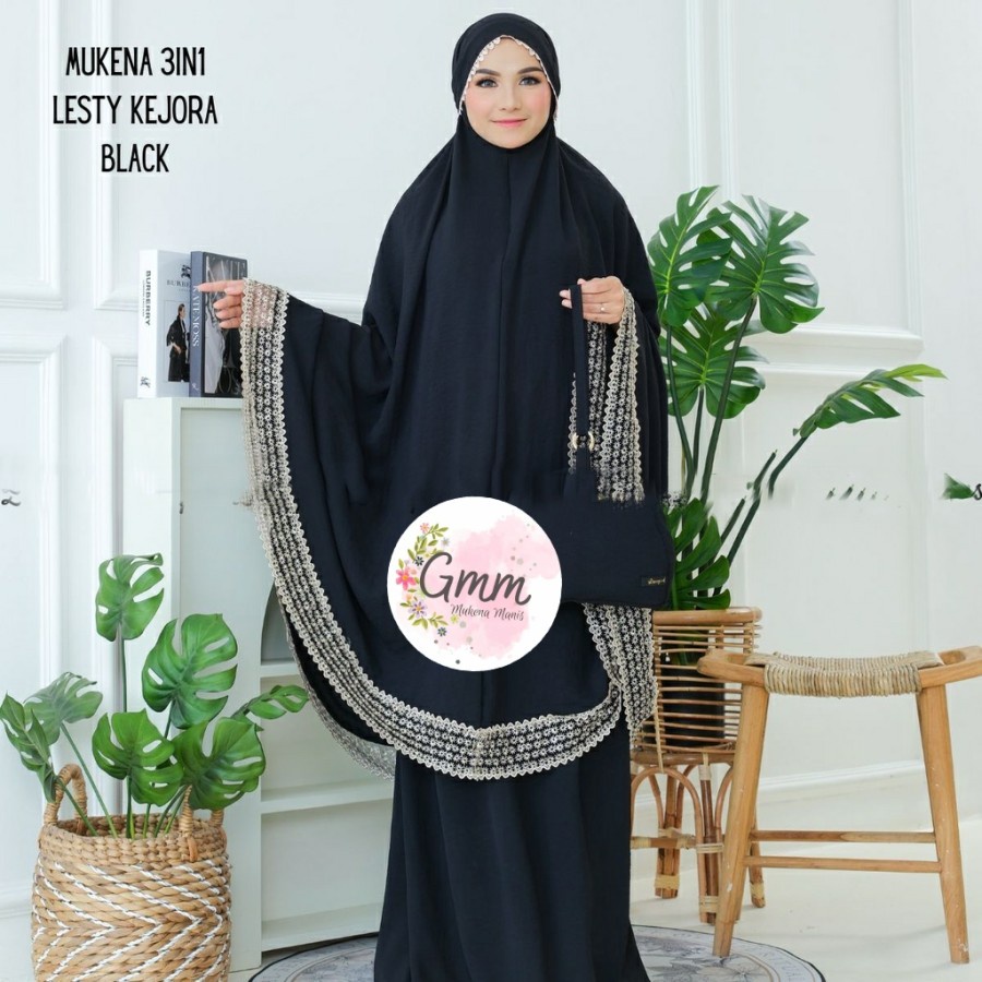Mukena LESTI/Mukena Dewasa 3in1 Crinkle Airflow Lesti Kejora