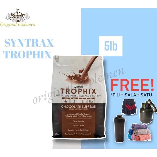 SYNTRAX TROPHIX Time Release Casein Protein 5 lbs WHEY CASEIN