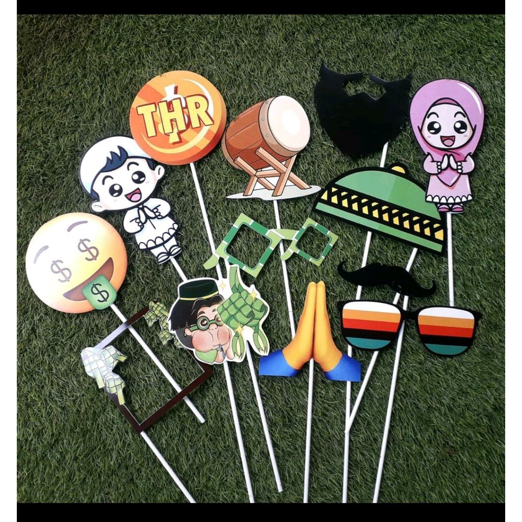 Custom Photo Props / Property Party / Aksesoris Photobooth Lebaran part 2