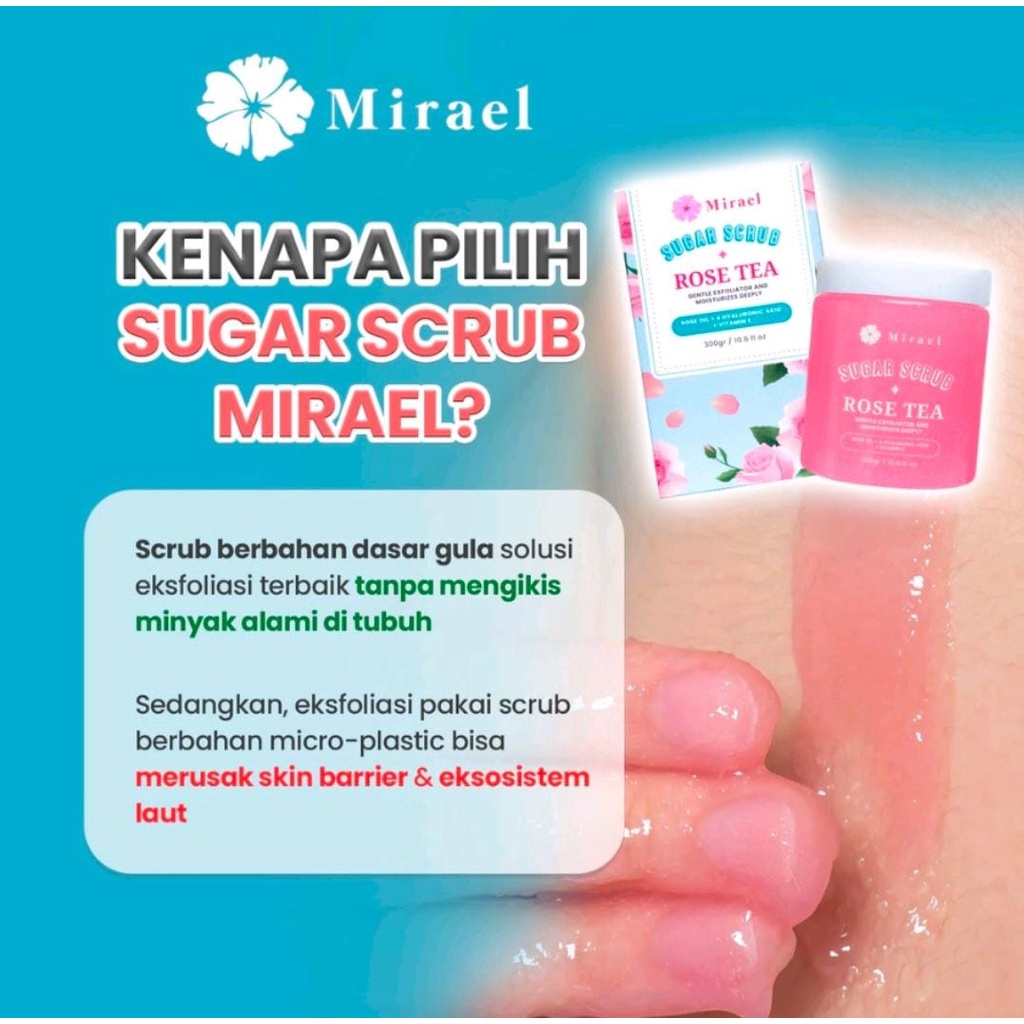 MIRAEL SUGAR SCRUB ROSE TEA