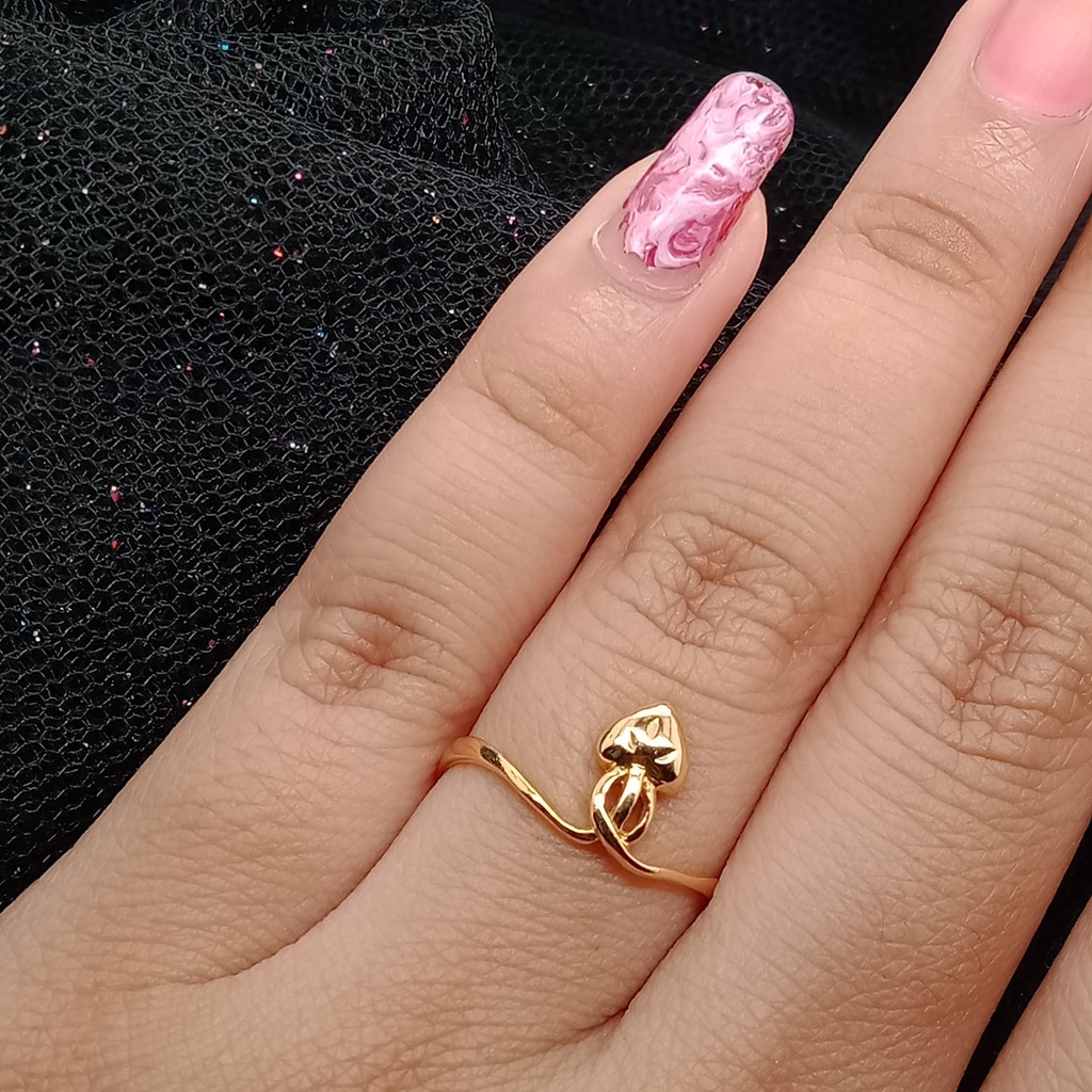 Cincin Emas 17K - 1.25 Gr Kadar 750 - 4438