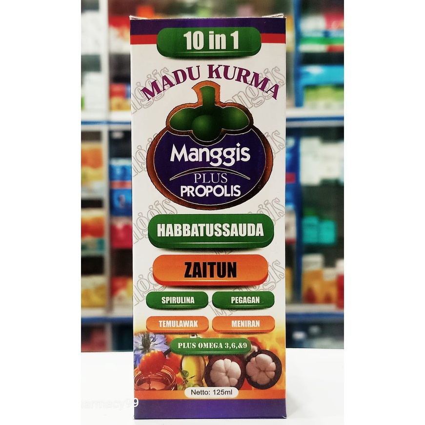Madu Kurma Manggis Plus Propolis 10in1 125 ml - Madu Anak