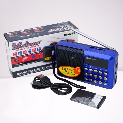 Speaker Radio FM, USB, TF Card MP3 Player Rolinson RL-4013/Rolinson Speaker Pinggang Radio FM SD