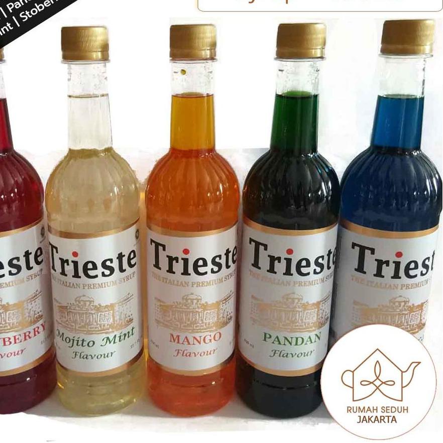 

♖ Trieste Italian Syrup 650 mL - Tea and Mojito Syrup Series - Mint, Lychee, Mango, Strawberry, Pandan ✦