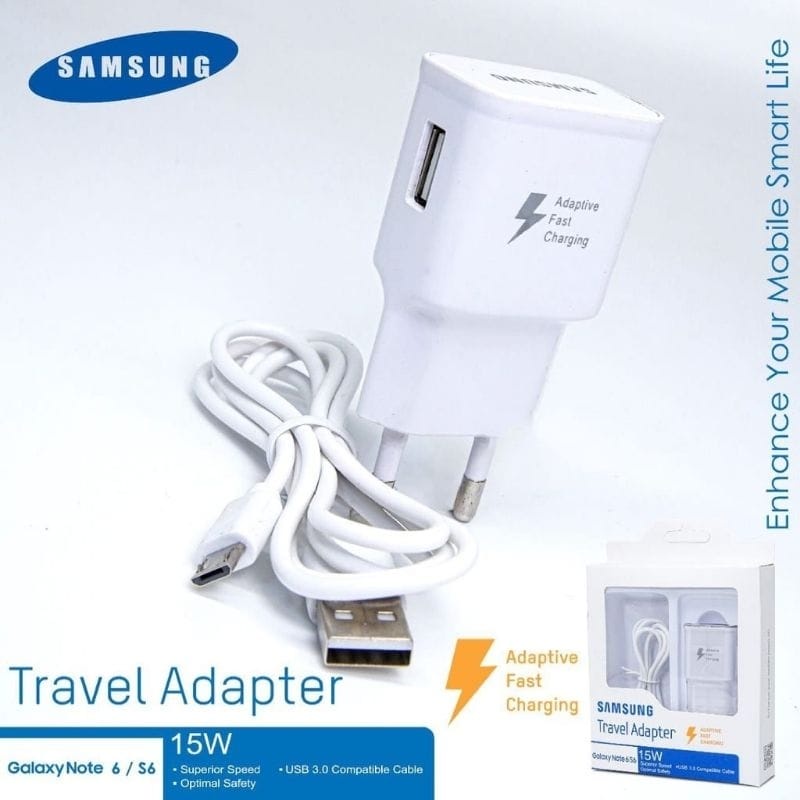 TRAVEL CHARGER SAMSUNG S6 USB MICRO CASAN SAMSUNG S7 S8 FAST FOR ANDROID MICRO