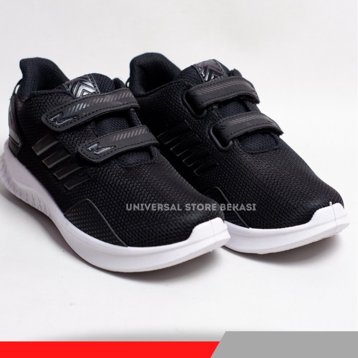SEPATU ANAK SEKOLAH LAKI PEREMPUAN SD SMP PRO ATT PI 600 HITAM PUTIH - PI600V H/PUTIH, 37