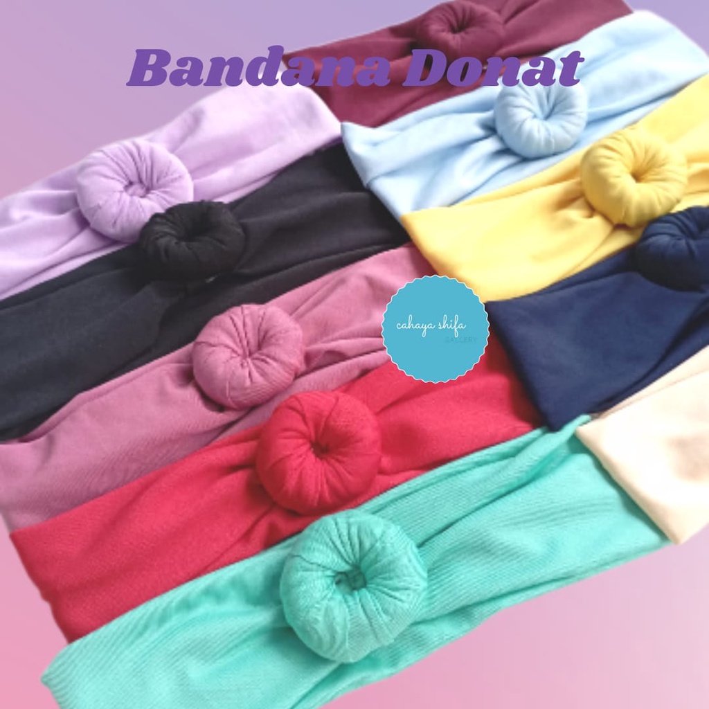 Bandana donat bayi perempuan usia 0-3 tahun lucuu