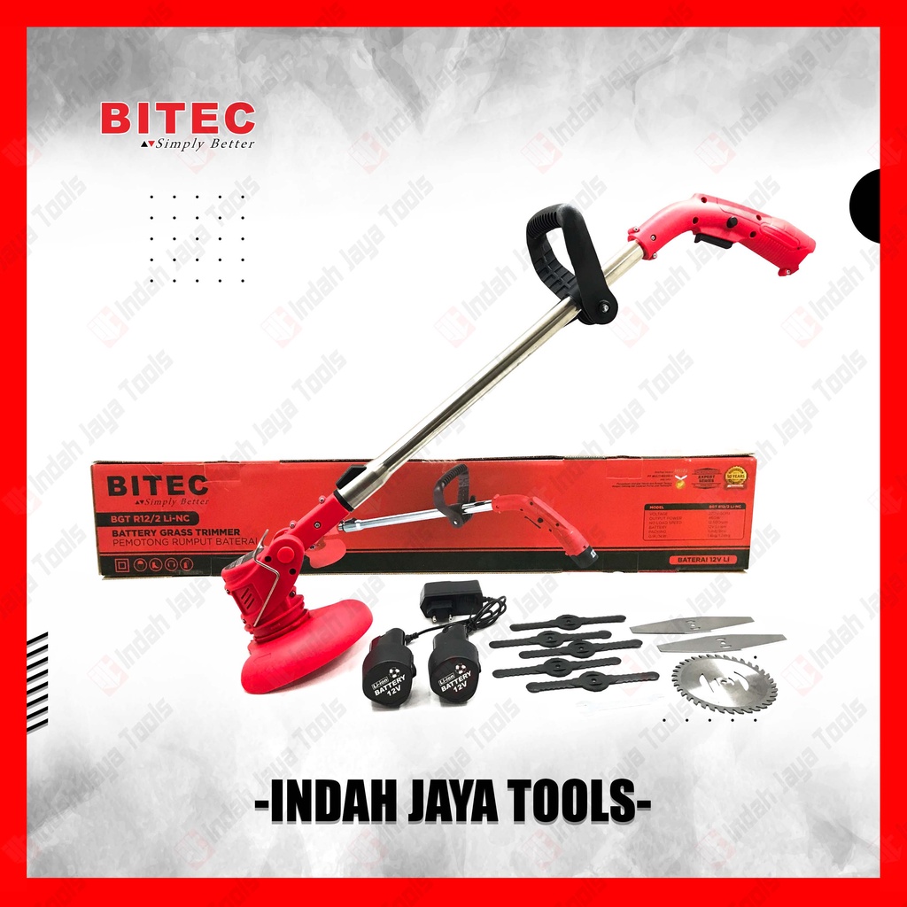 BITEC BGT R12/2 Cordless Grass Trimmer - Mesin Potong Rumput Baterai