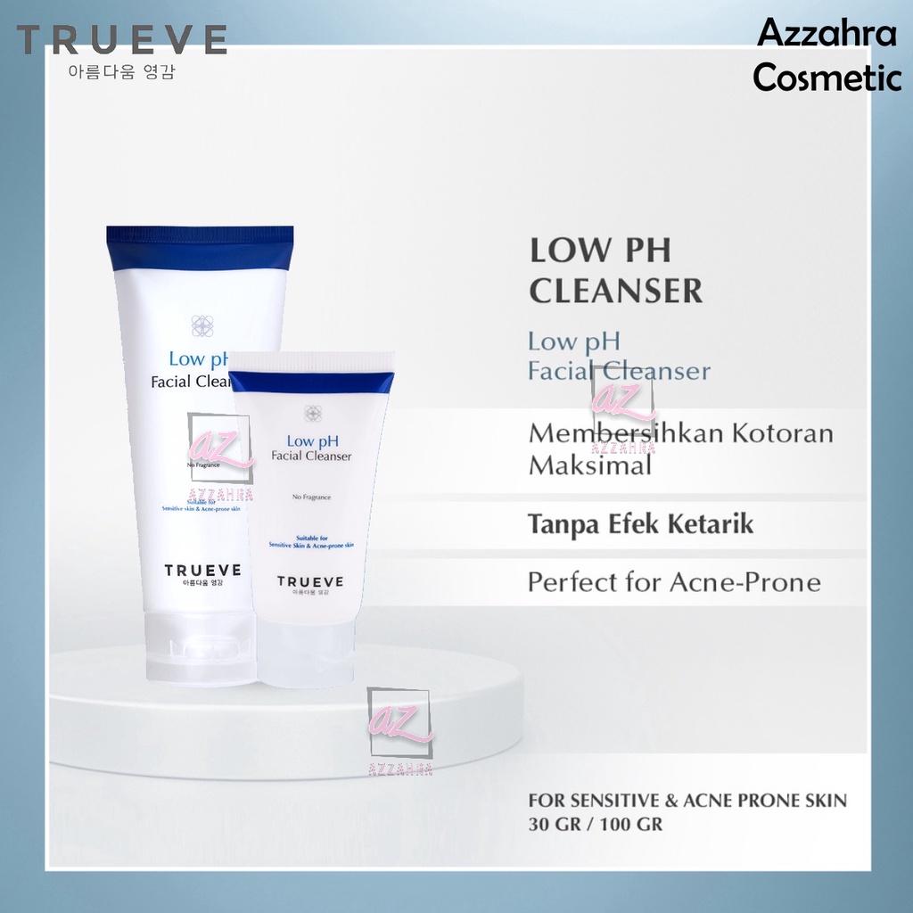 TRUEVE Gentle Low pH Facial Cleanser 30gr / 100gr