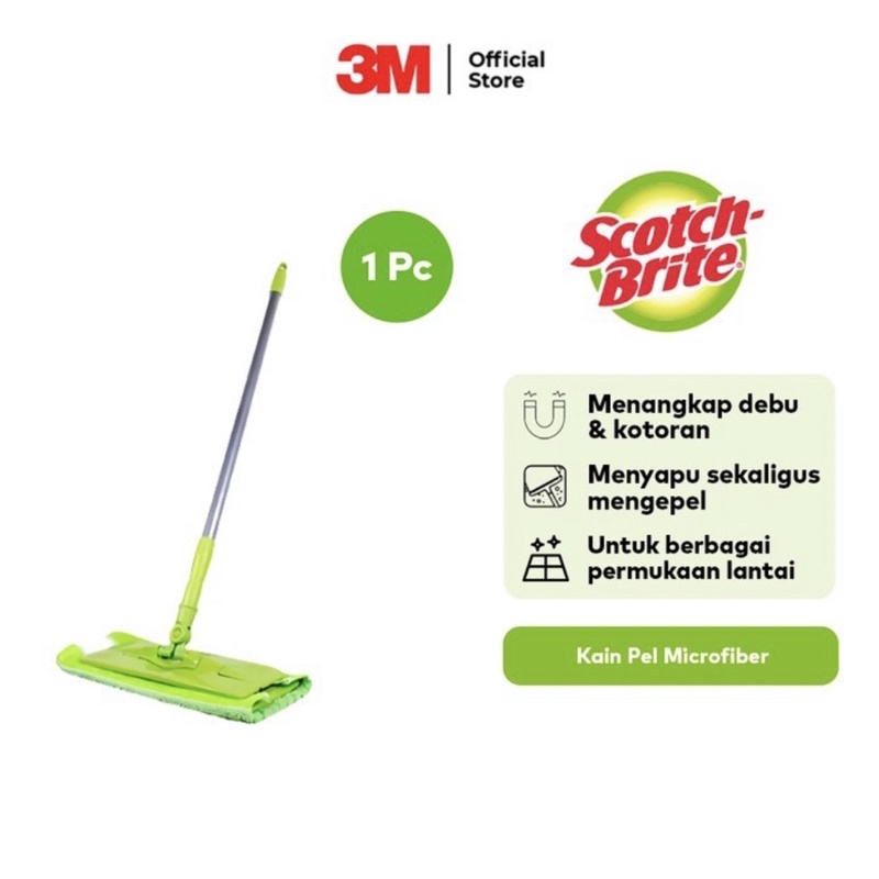 Scotch brite 3M Kain pel microfiber teleskopik Pembersih lantai ID-741