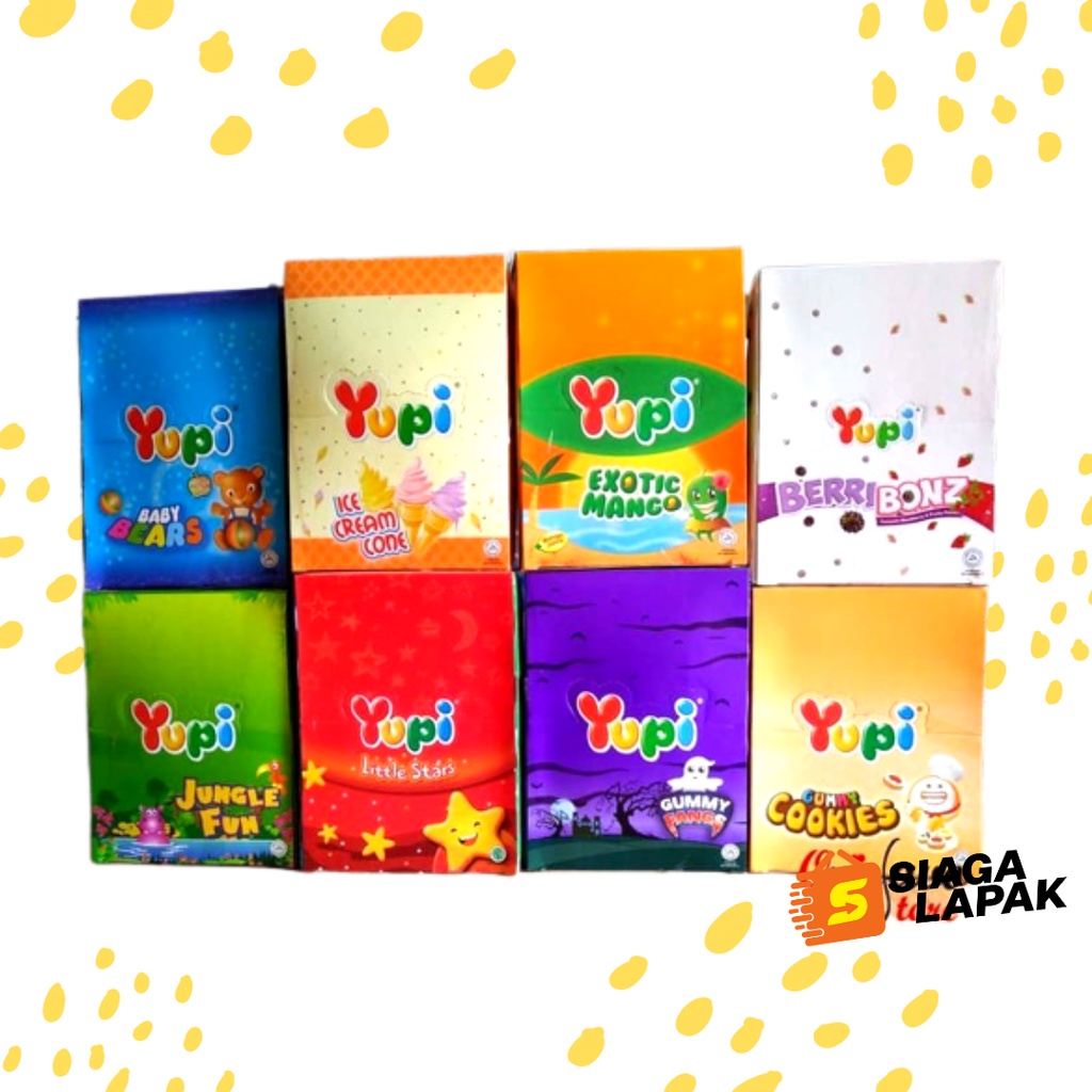 Permen Yupi Jeli Gummy Candy Jelly Box Aneka Rasa