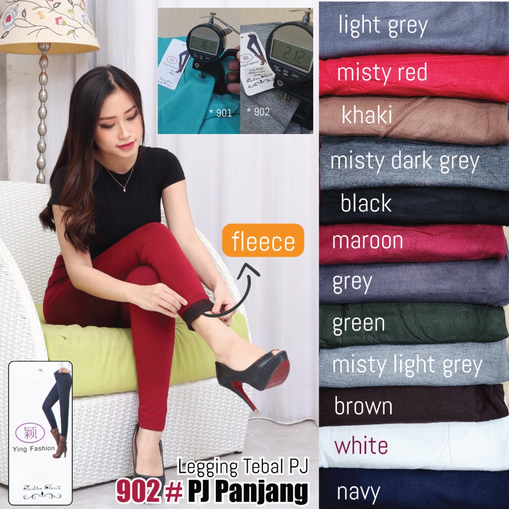 Legging Tebal Wanita / Legging Fleece / Legging Thermal 902 / Legging Panjang Wanita Jumbo