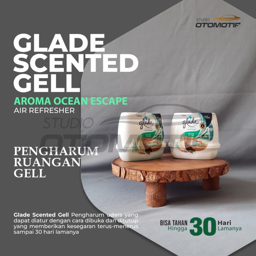 PENGHARUM GLADE SCENTED OCEAN ESCAPE 180GR PARFUM PEWANGI MOBIL RUMAH